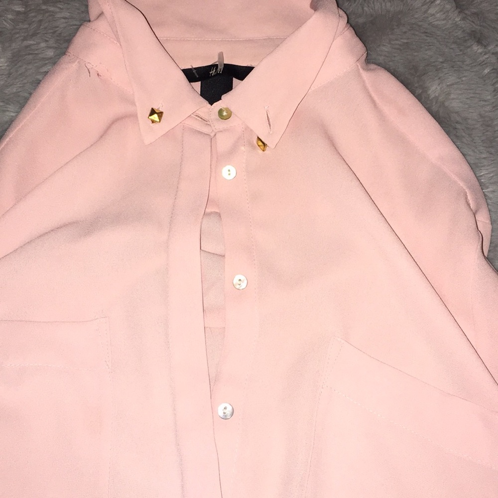 Pink flowy top